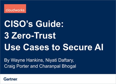 Image of Gartner report about Zero Trust Use Cases to Secure AI